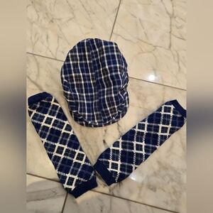 Danzy Blue and White Kids Matching Set